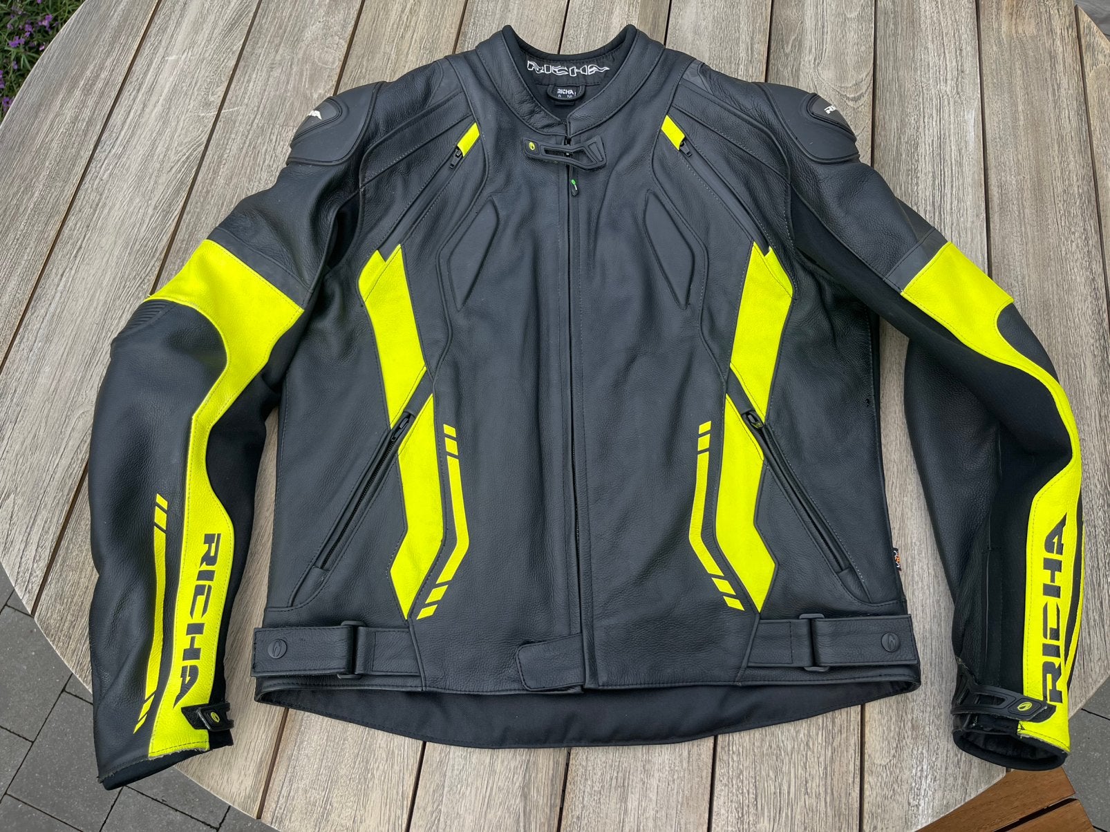 Richa lederen motorjas, Motoren, Ophalen, Tweedehands, Heren, Jas | leer