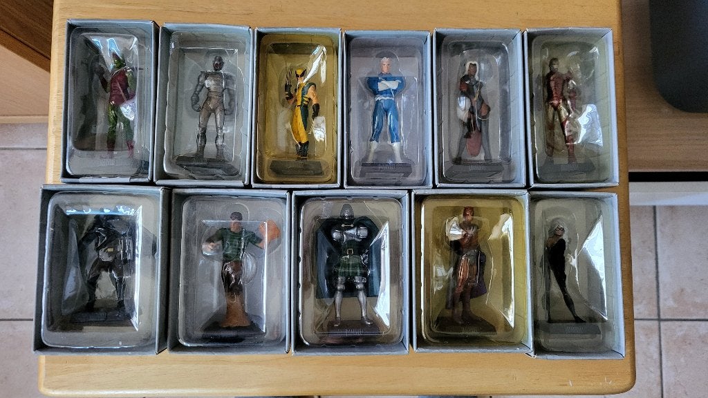 Figurines en plomb Marvel Comics, Ophalen