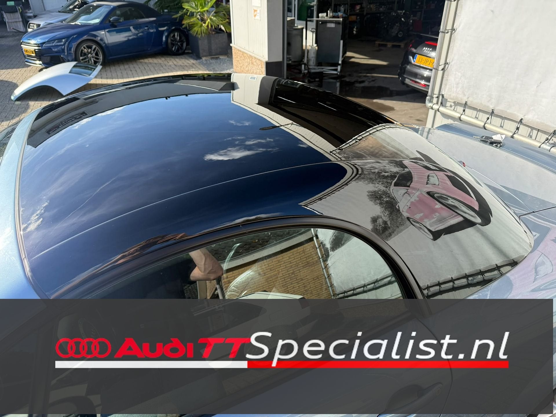 Originele zwarte hardtop Audi TT roadster kleurnummer LY9B, -, -, Origine de la pièce connue, Haillon arrière