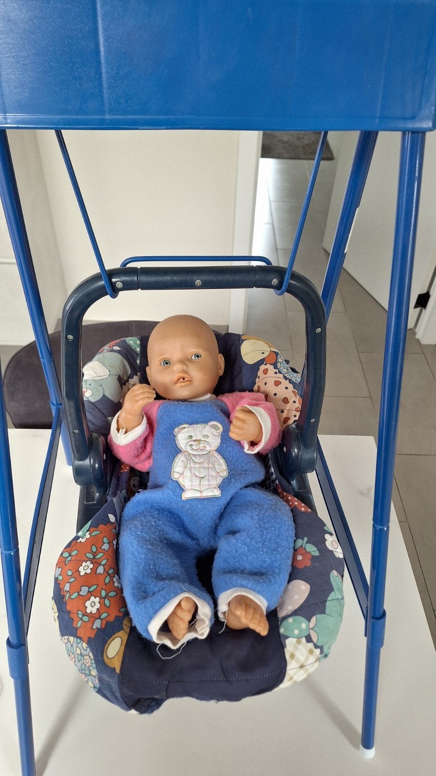 schommel met pop, Ophalen, Gebruikt