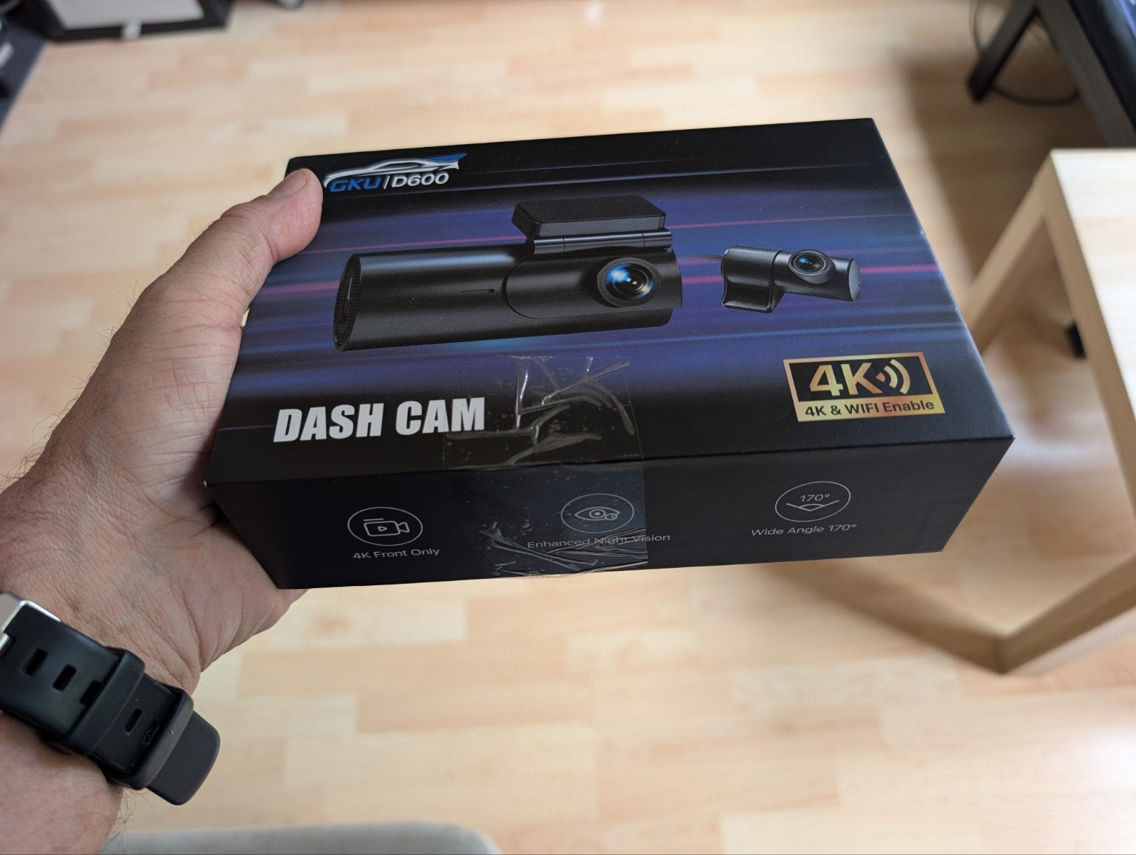 DASH CAM GKU D600 4K NEUVE JAMAIS DÉBALLÉE, Ophalen, Nieuw