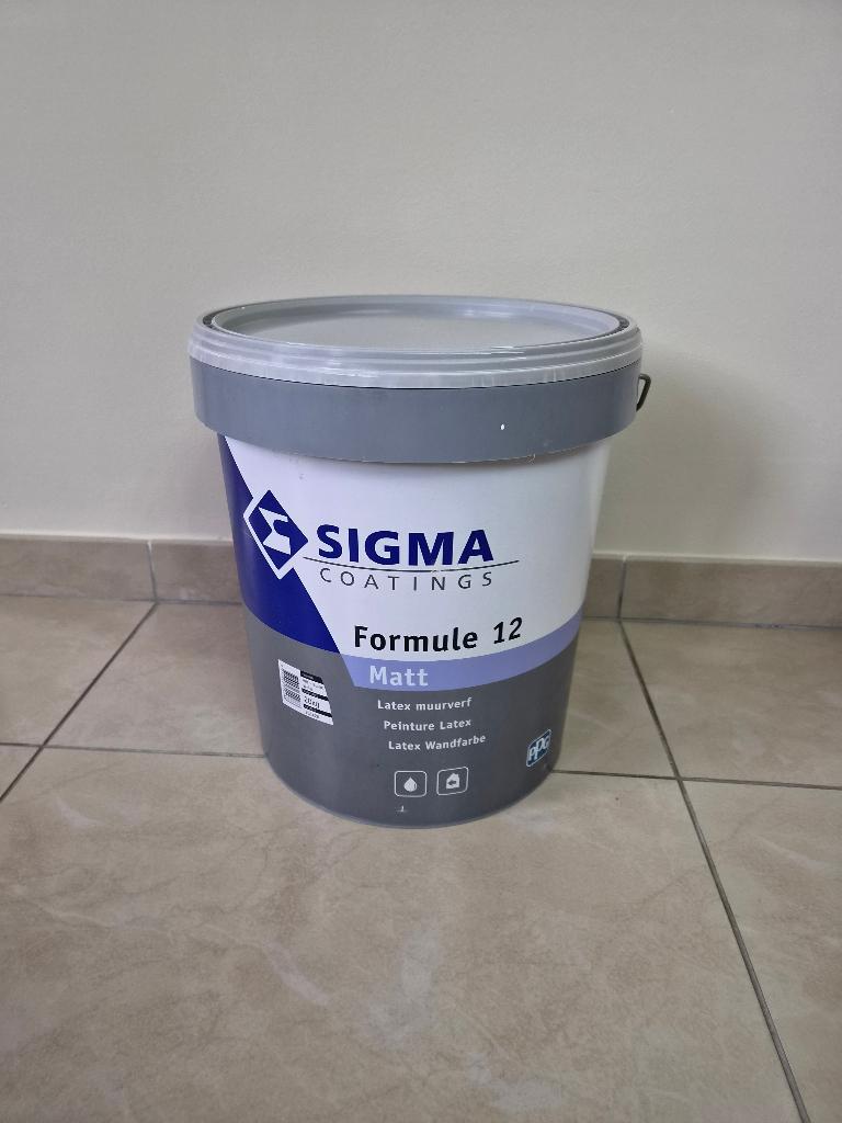 SIGMA Formula 12 Matt 20 kg latexverf, Ophalen, Wit, 15 tot 20 liter, Verf