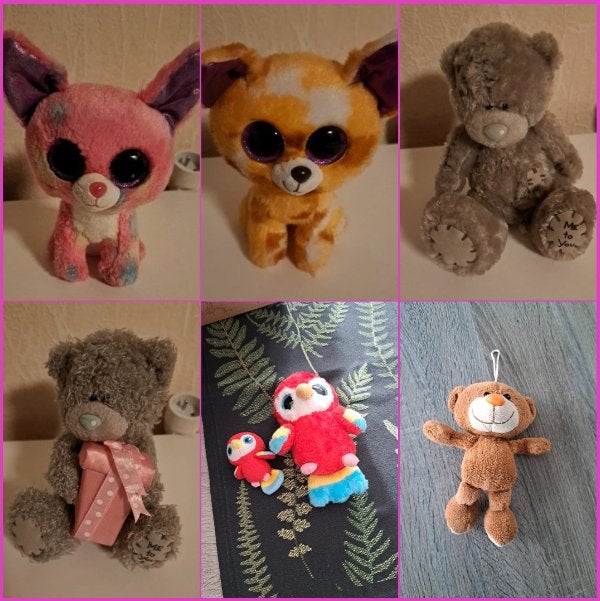 Pakket knuffels, Overige typen, Ophalen of Verzenden, Zo goed als nieuw, Roze