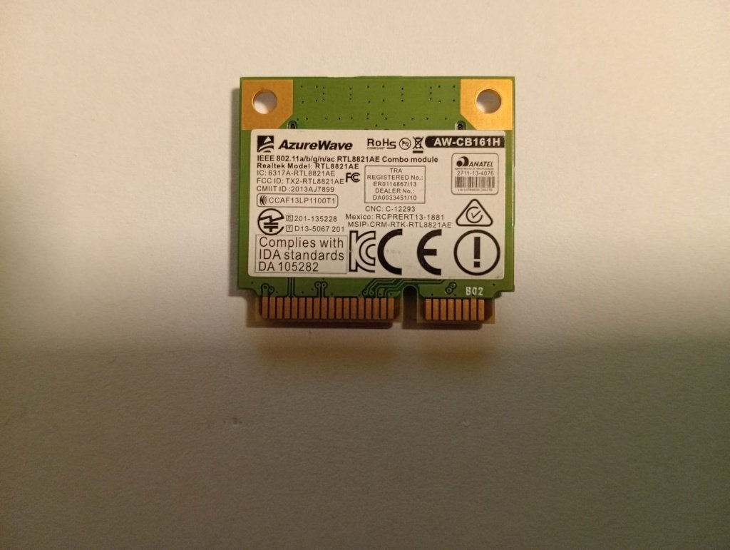 Carte wifi AW-CB161H (RTL8821AE) Half Mini PCI Express, Informatique & Logiciels, Enlèvement, Reconditionné, Interne