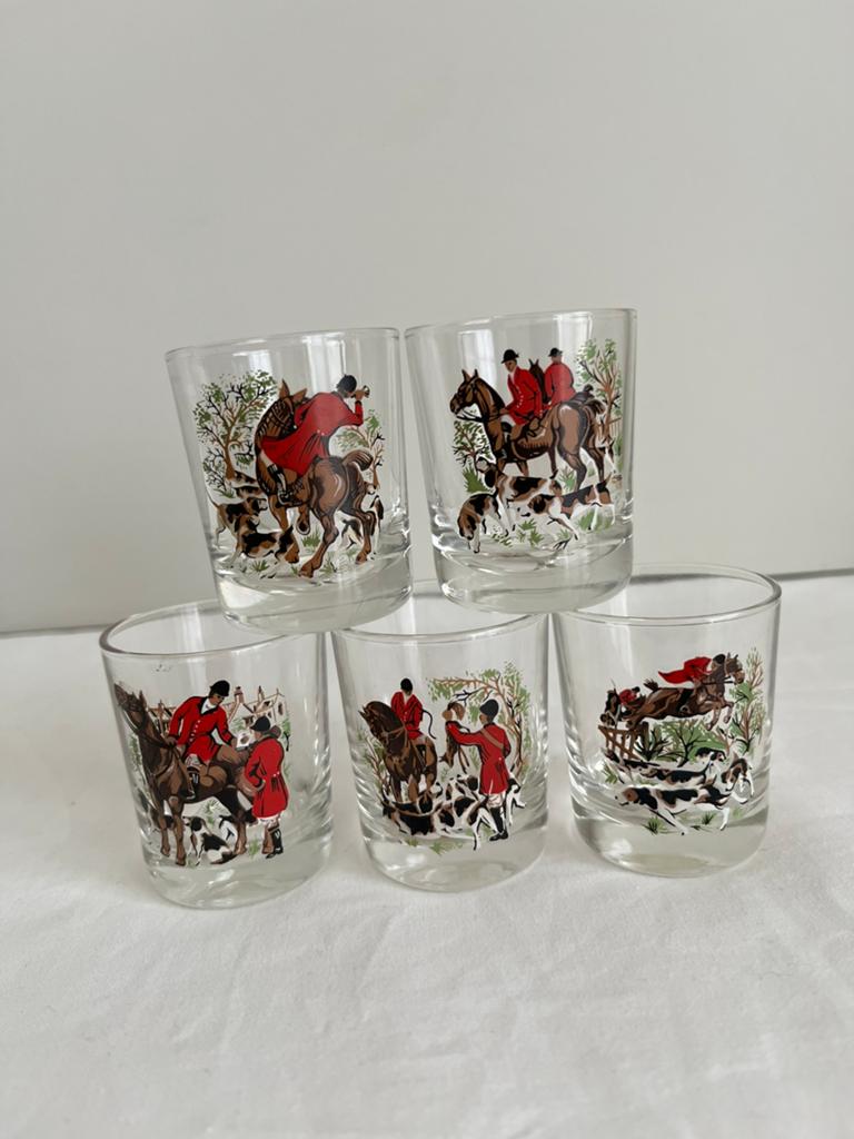 Verres à liqueur vintage Reims VMC., Enlèvement, Comme neuf, Verre