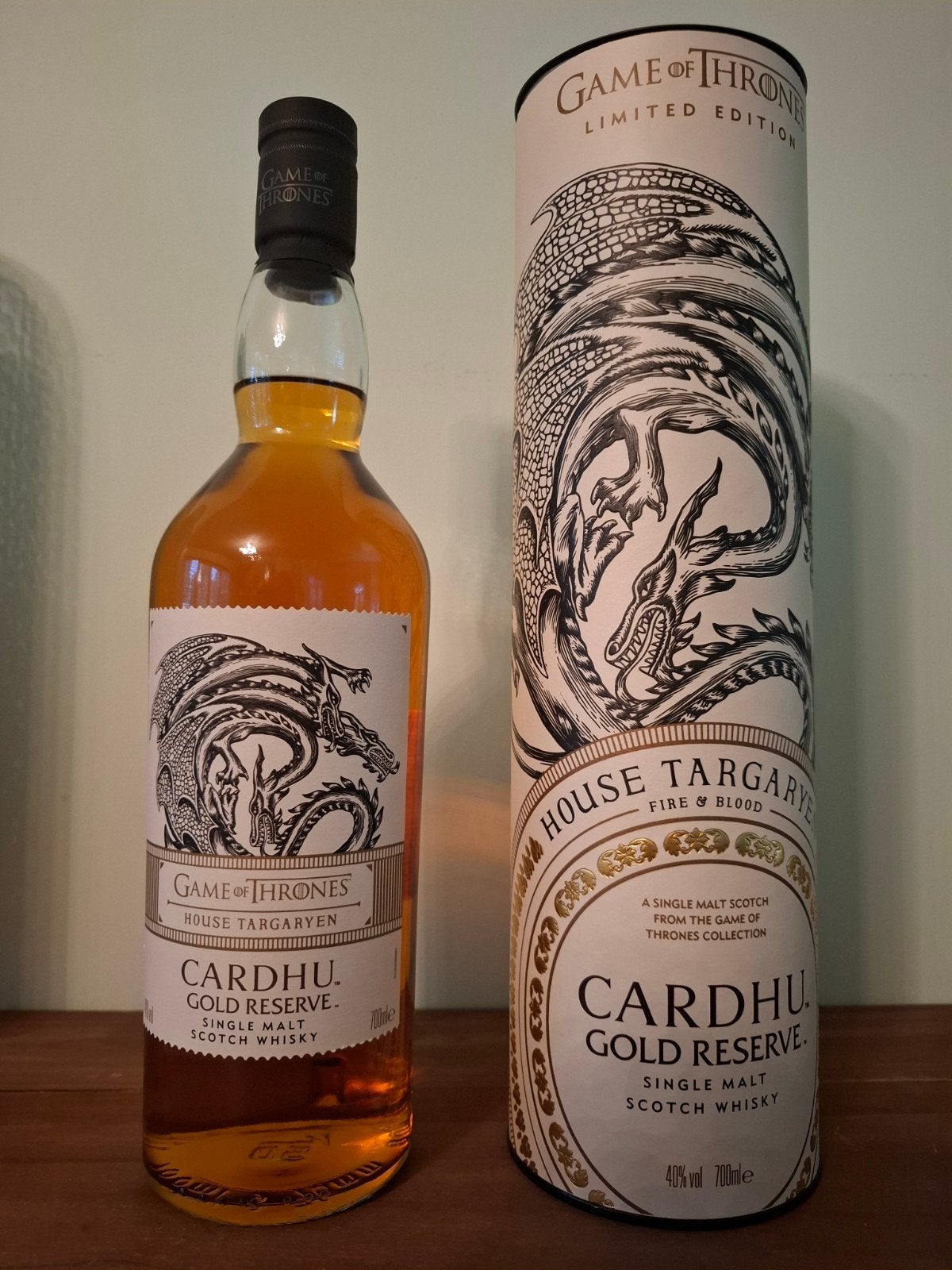 Vaderdag Tip  -  Whisky Cardhu Games of Thrones, Ophalen of Verzenden, Nieuw, Overige typen, Vol