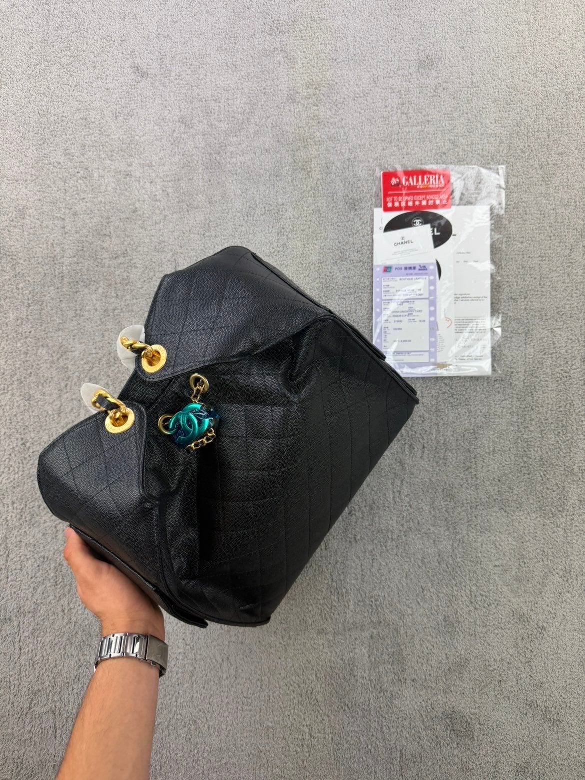 Grand sac a main chanel, Enlèvement ou Envoi, Comme neuf, Noir, Homme ou Femme