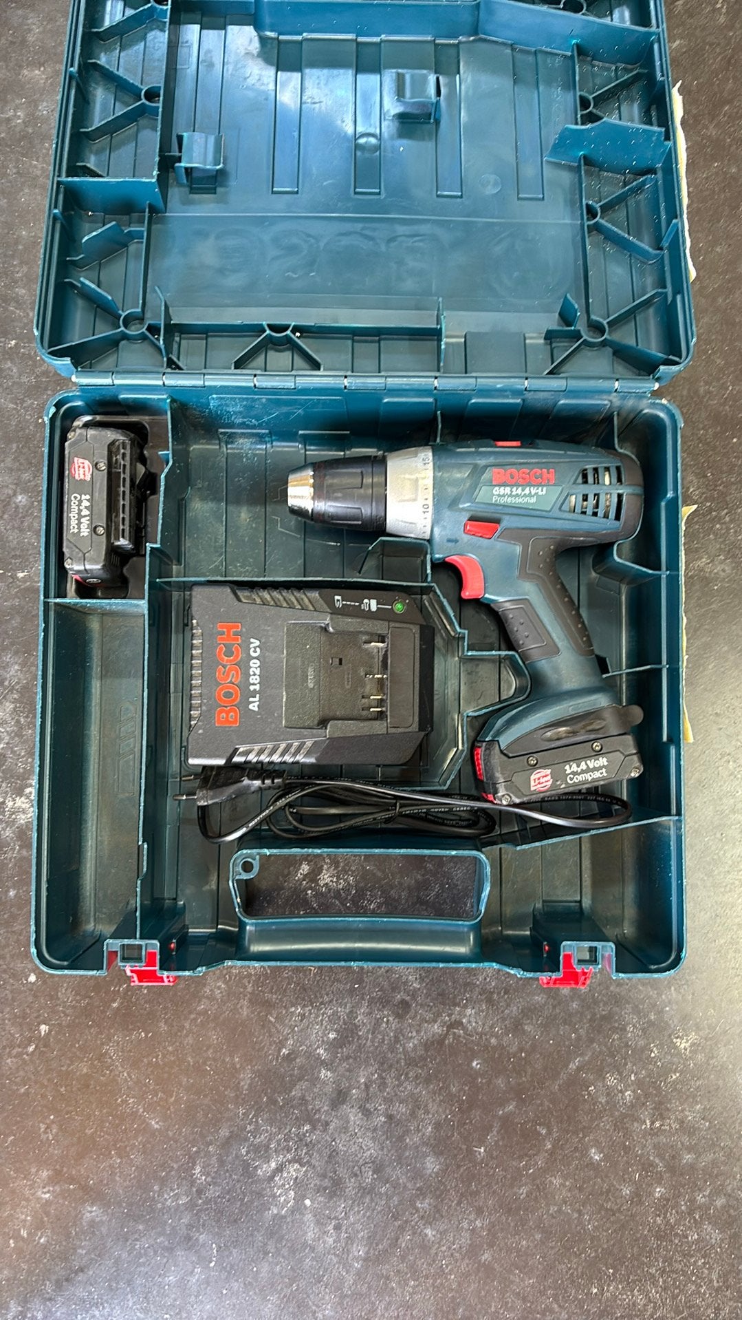 Bosch GSR 14.4 V-LI booraccuschroevendraaier HSS-boren, Doe-het-zelf en Bouw, Gereedschap | Boormachines, Ophalen, Gebruikt