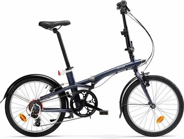 Plooifiets Btwin aluminium - prima staat!, Vélos & Vélomoteurs, Vélos | Vélos pliables, Enlèvement, Comme neuf, Vitesses