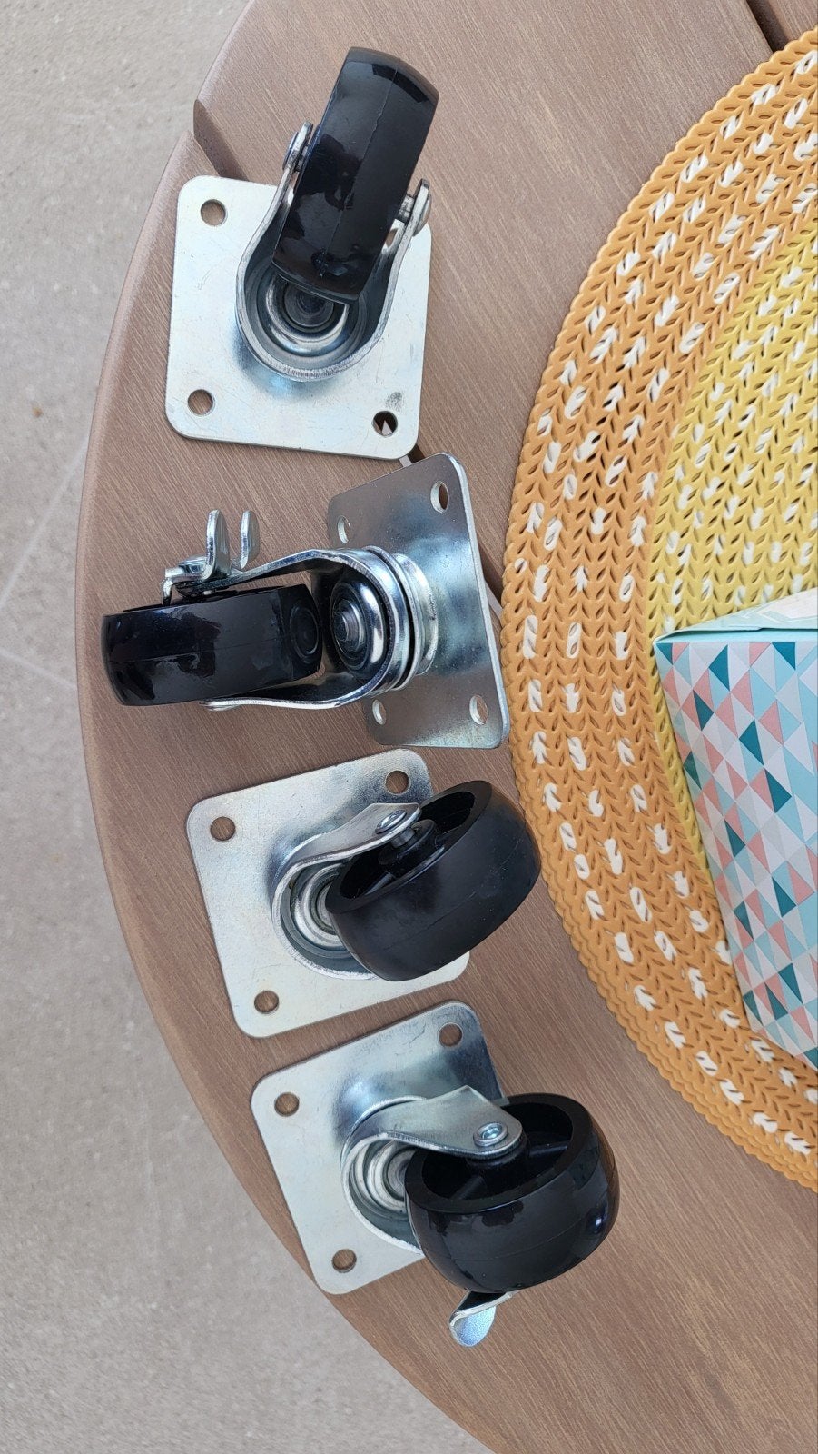 Roues avec freins 4 pièces *Nouveauté*, Enlèvement ou Envoi, Neuf
