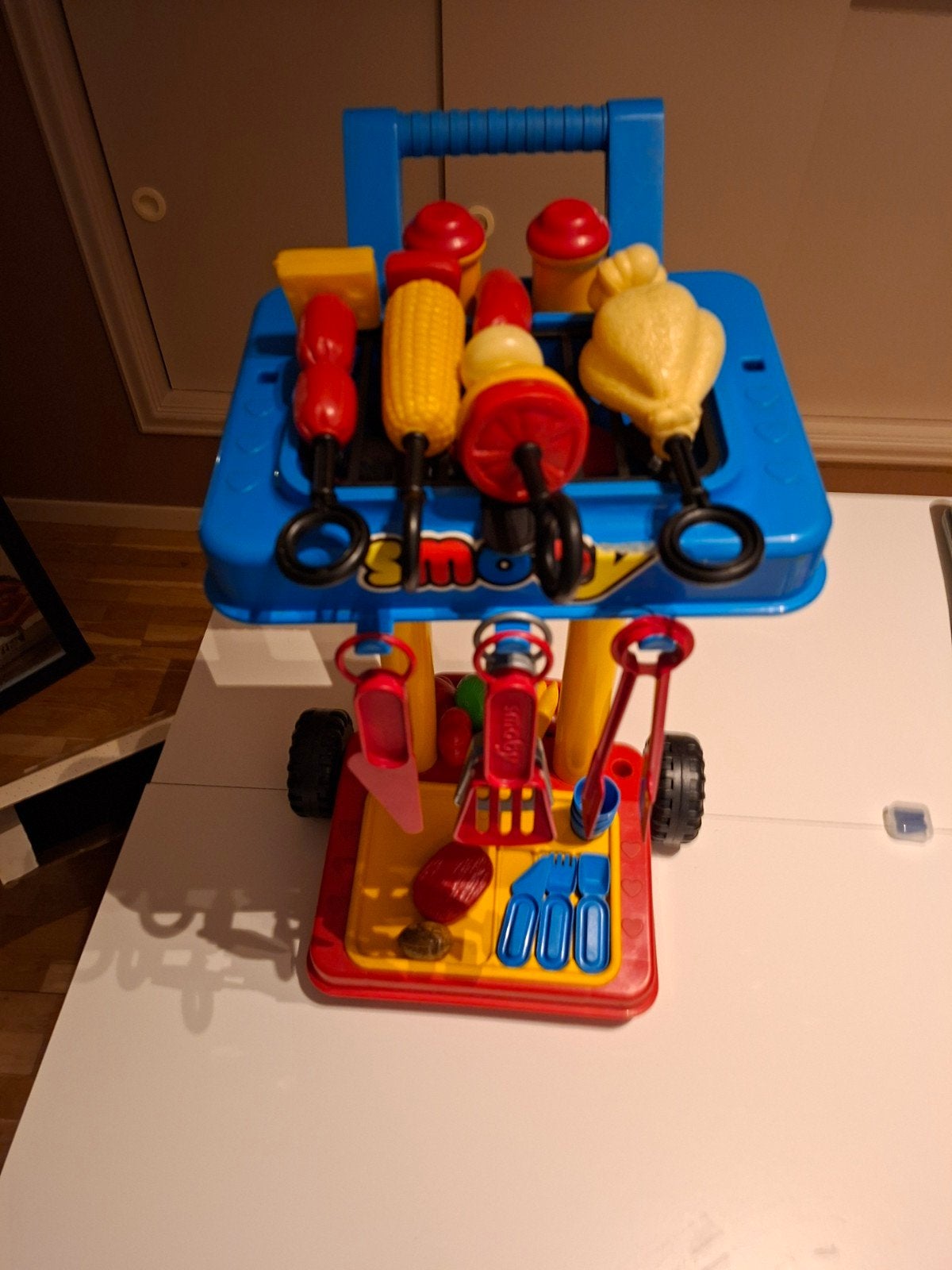 smoby BBQ jaren '80, Ophalen of Verzenden, Gebruikt, Kunststof, Speelkeuken