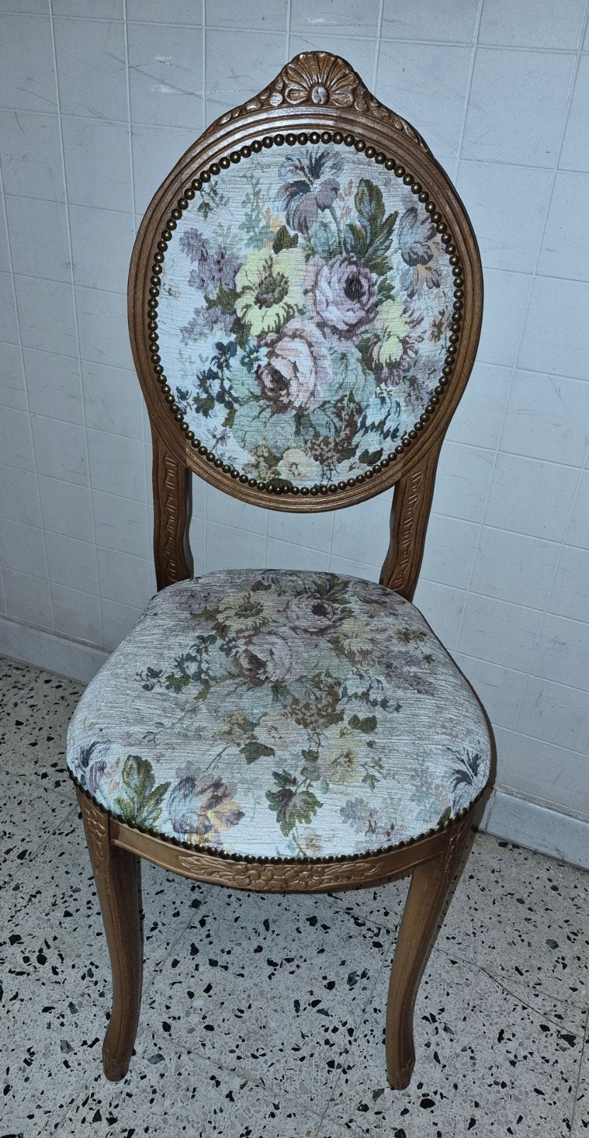 stoel stoelen oude gobelin stoel, Enlèvement ou Envoi