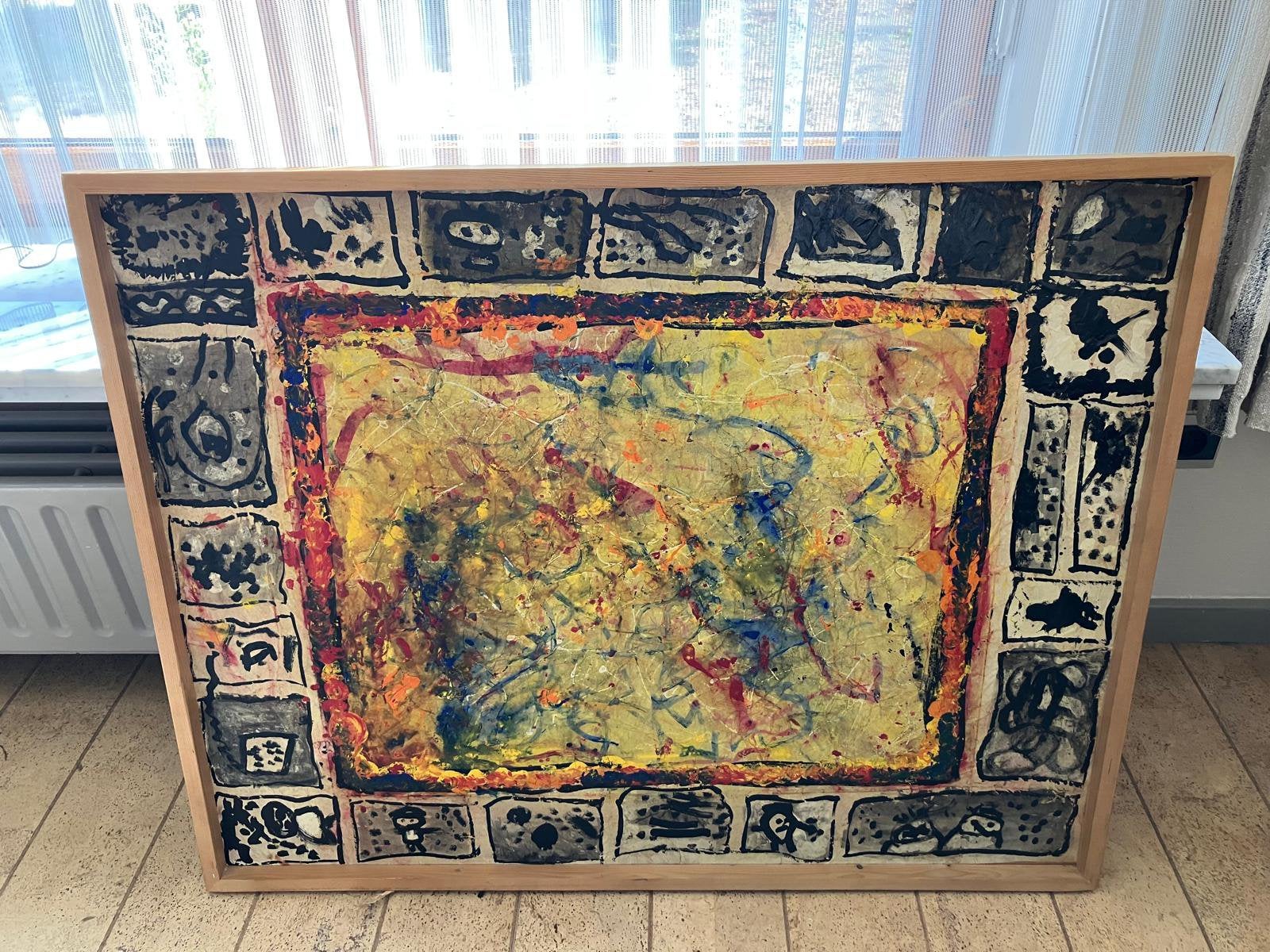 Kunst schilderij, Antiek en Kunst, Antiek | Tapijten, Tafelkleden en Textiel, Ophalen