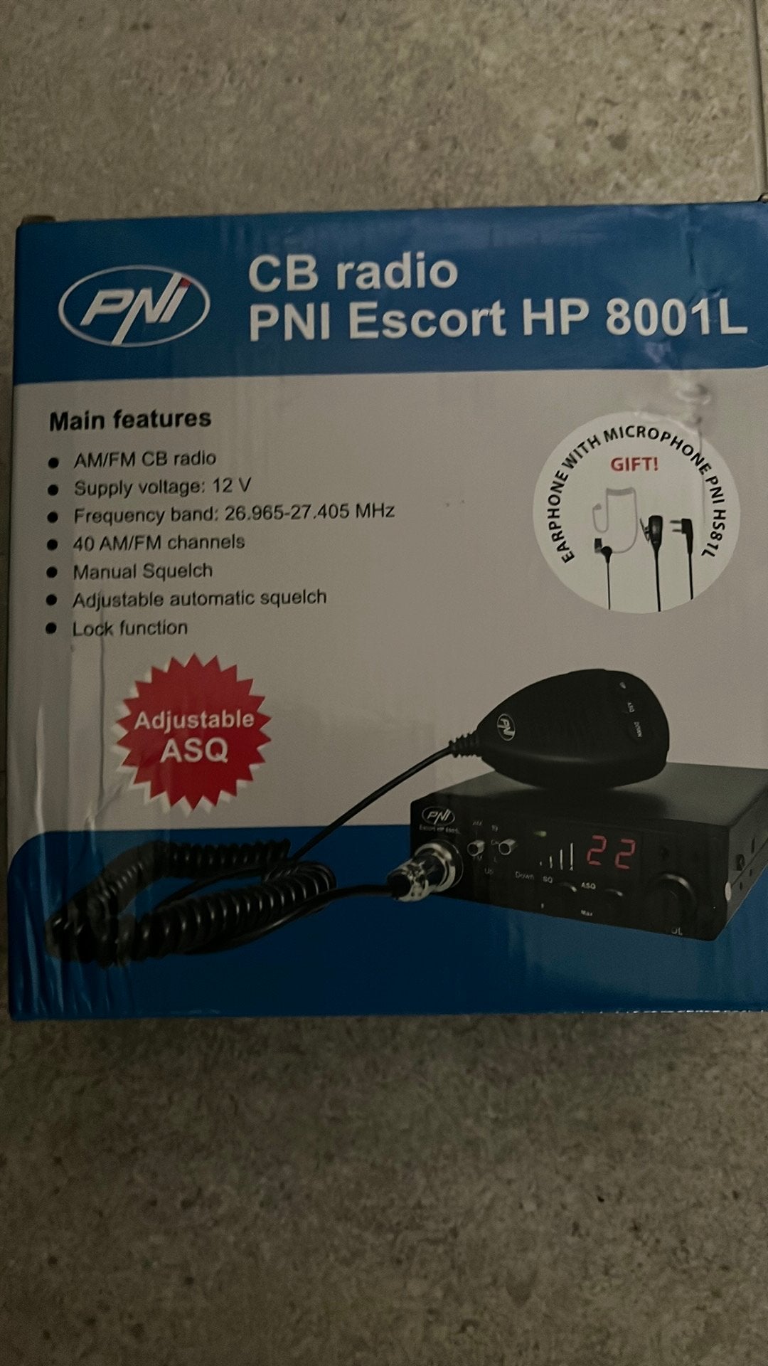 CB Radio PNI ESCORT HP 800L, Bricolage & Construction, Systèmes d'alarme, Enlèvement, Comme neuf