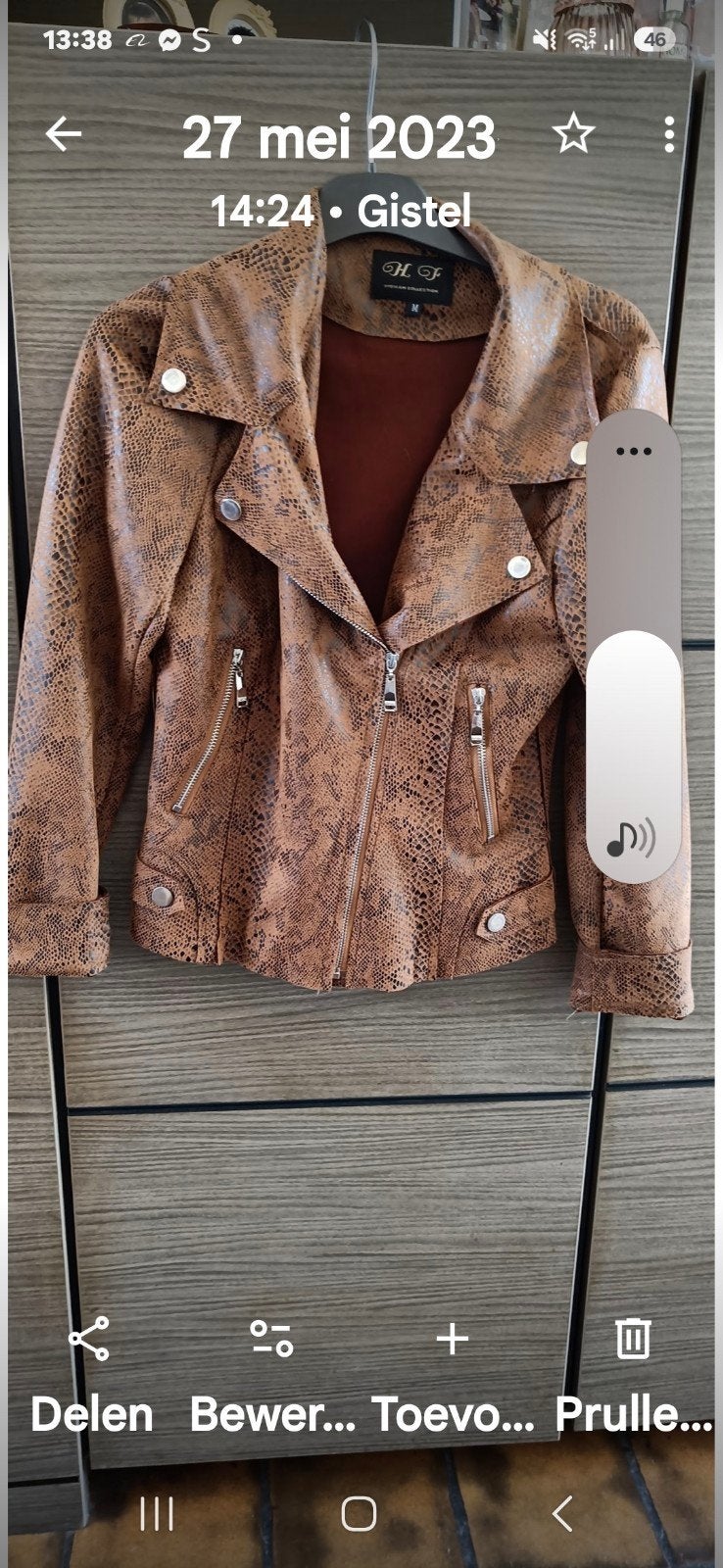 veste, Geen merk, Enlèvement ou Envoi, Taille 38/40 (M), Brun