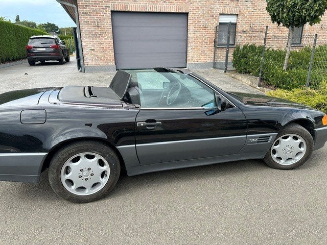 Mercedes 600SL 1994, Auto's, Automaat, Zwart, Cabriolet, Zwart