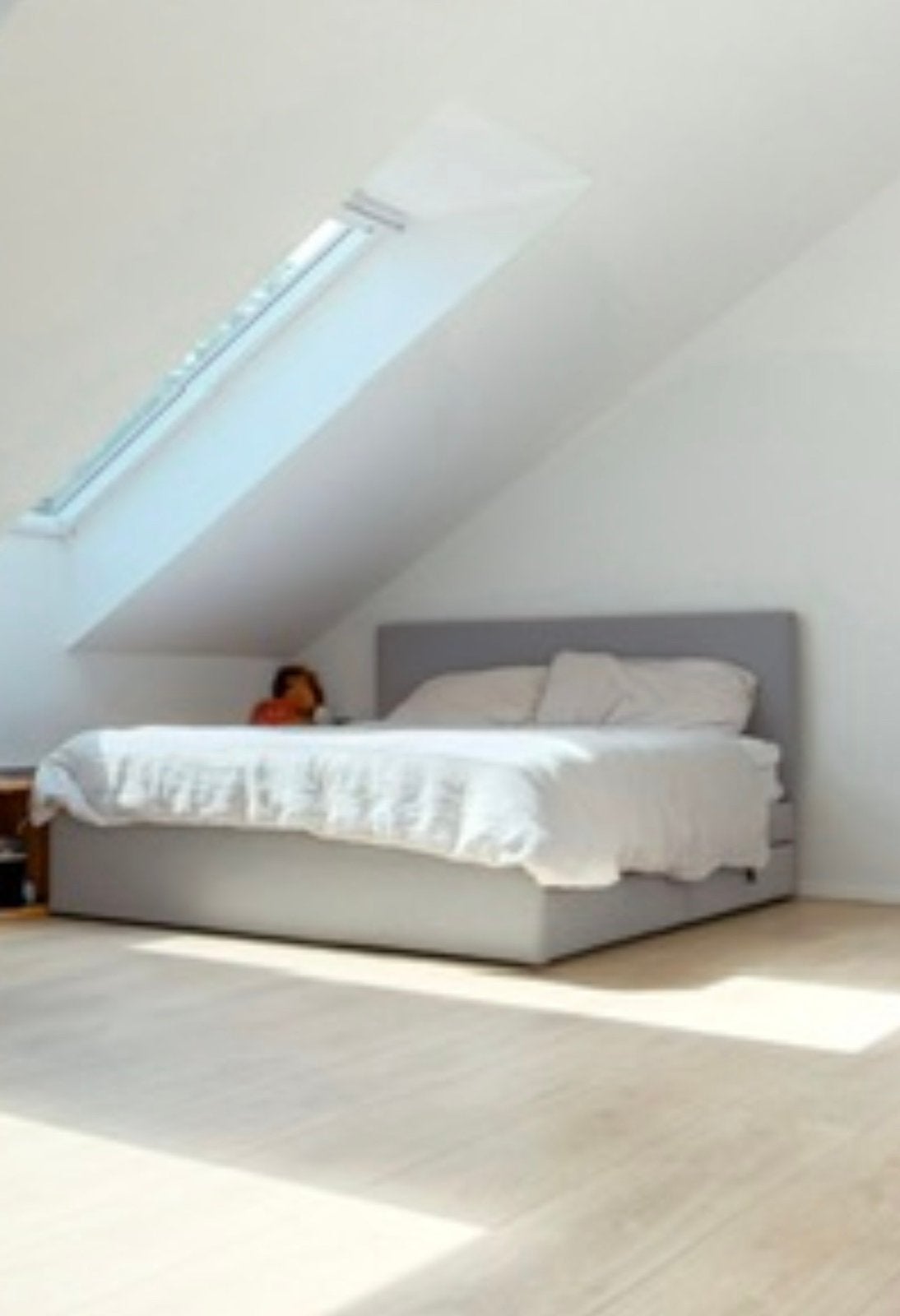 Lit IKEA GLADSTAD 140x200 + matelas + double couette, Enlèvement, Comme neuf