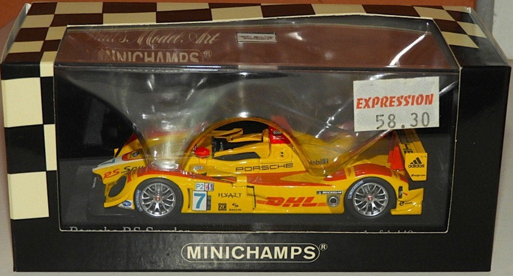 Porsche RS Spyder ALMS Long Beach 2007 Winner DUMAS/BERNHARD, Ophalen of Verzenden, Nieuw, Auto, MiniChamps