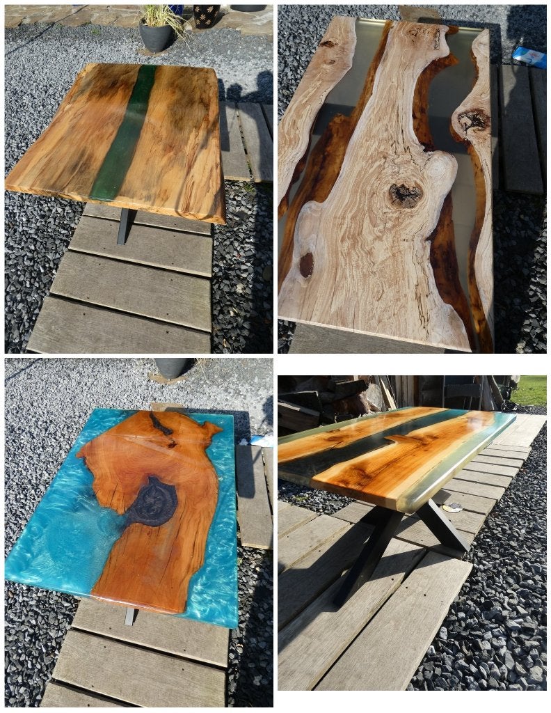 epoxy tafel salontafel bijzettafel eettafel boomplank boomsc, Huis en Inrichting, Tafels | Bijzettafels, Ophalen of Verzenden