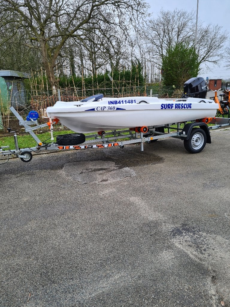 boten, Watersport en Boten, Composieten, Viertaktmotor, Zo goed als nieuw, 30 tot 50 pk