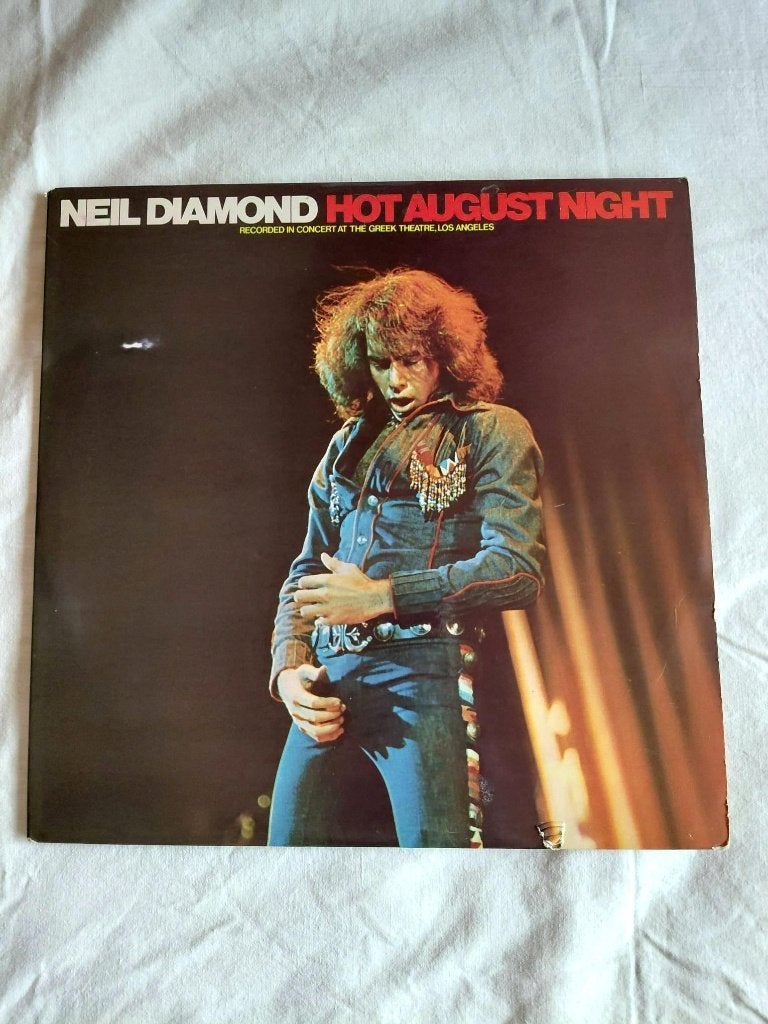Neil Diamond - Hot August Night, CD & DVD, Vinyles | Autres Vinyles, 12 pouces, Double LP, Enlèvement, Utilisé