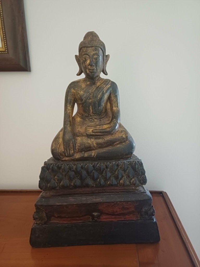 Statue Buddha du XVII siècle, Antiquités & Art, Art | Sculptures & Bois, Statue, Bois, Asie, Religion