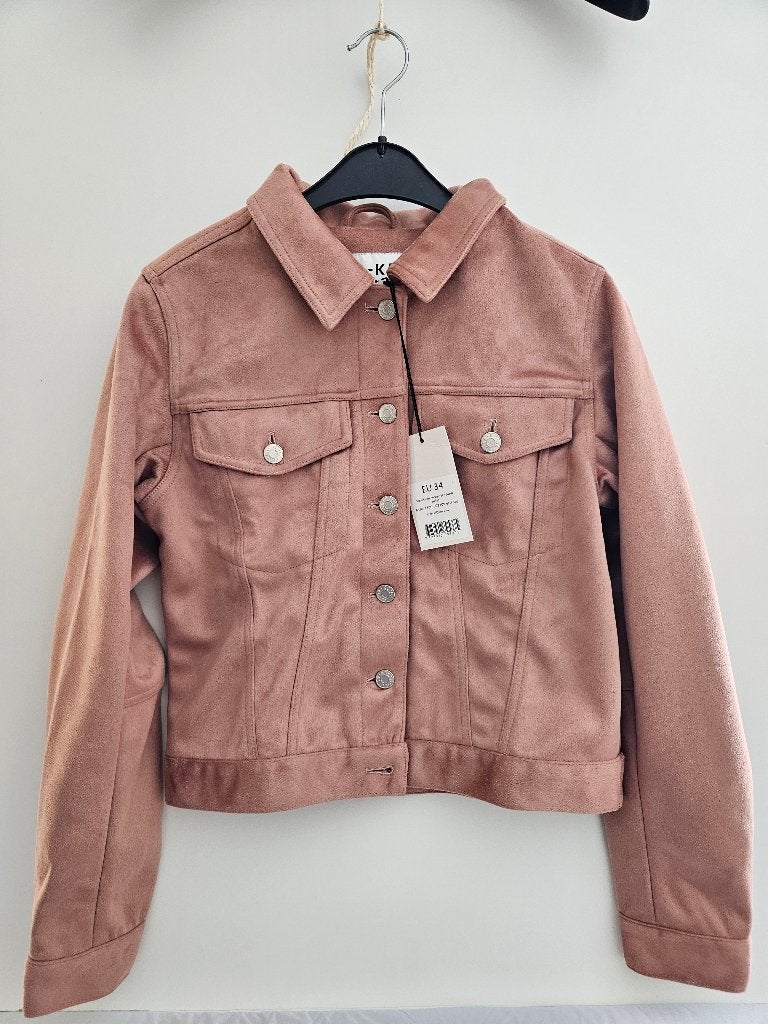 Veste Na-kd vieux rose en suédine, Neuf, Rose, Taille 34 (XS) ou plus petite, NA KD