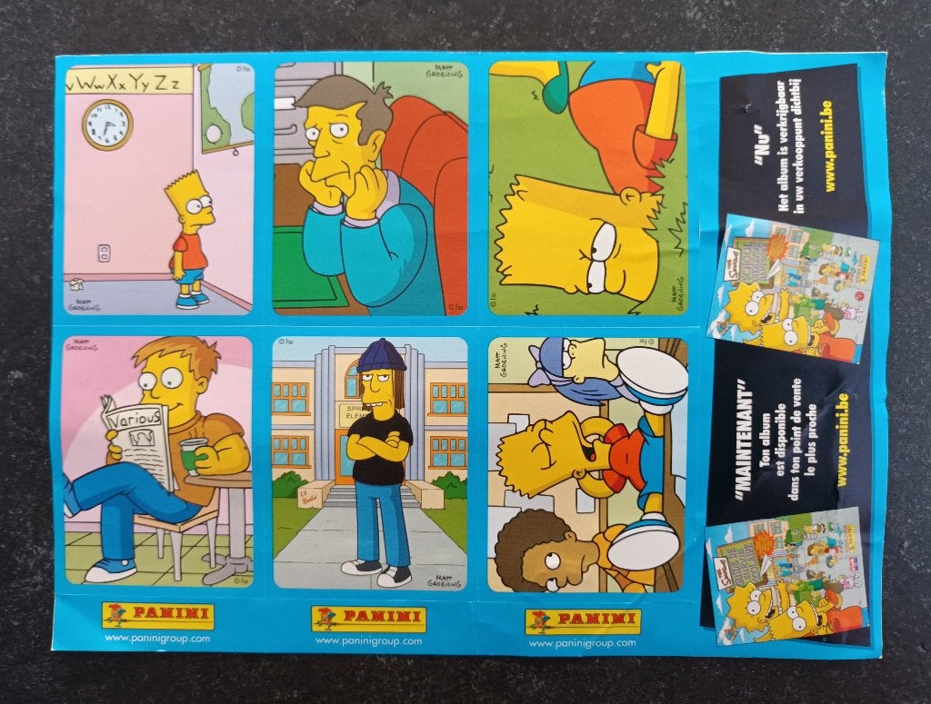 Stickers The Simpsons - School overlevingshandboek, Verzamelen, Verzenden