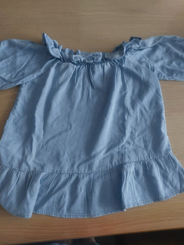 Blauwe blouse Vero Moda - T.L., Kleding | Dames, Blouses en Tunieken, Blauw, Vero Moda, Maat 42/44 (L), Nieuw