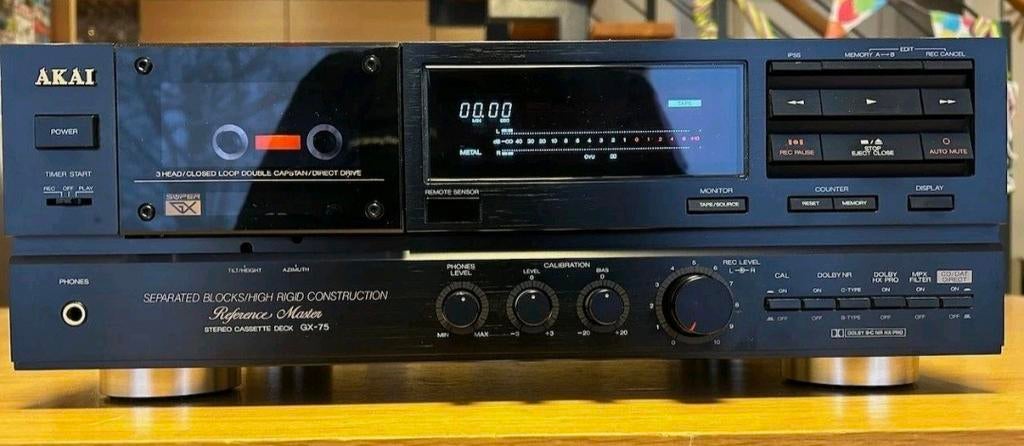 AKAI GX-75 DECK CASSETTE 700€, Enlèvement ou Envoi, Double, Akai