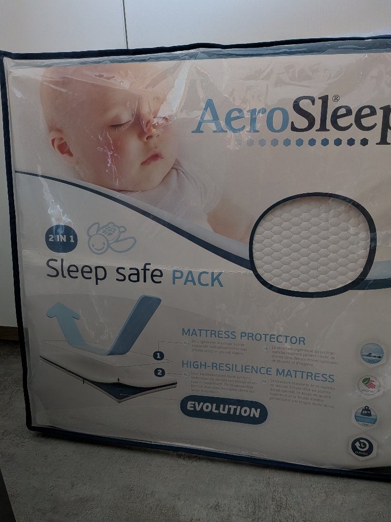 Aerosleep matras kinderbed, Matelas, Moins de 70 cm, Comme neuf, Enlèvement