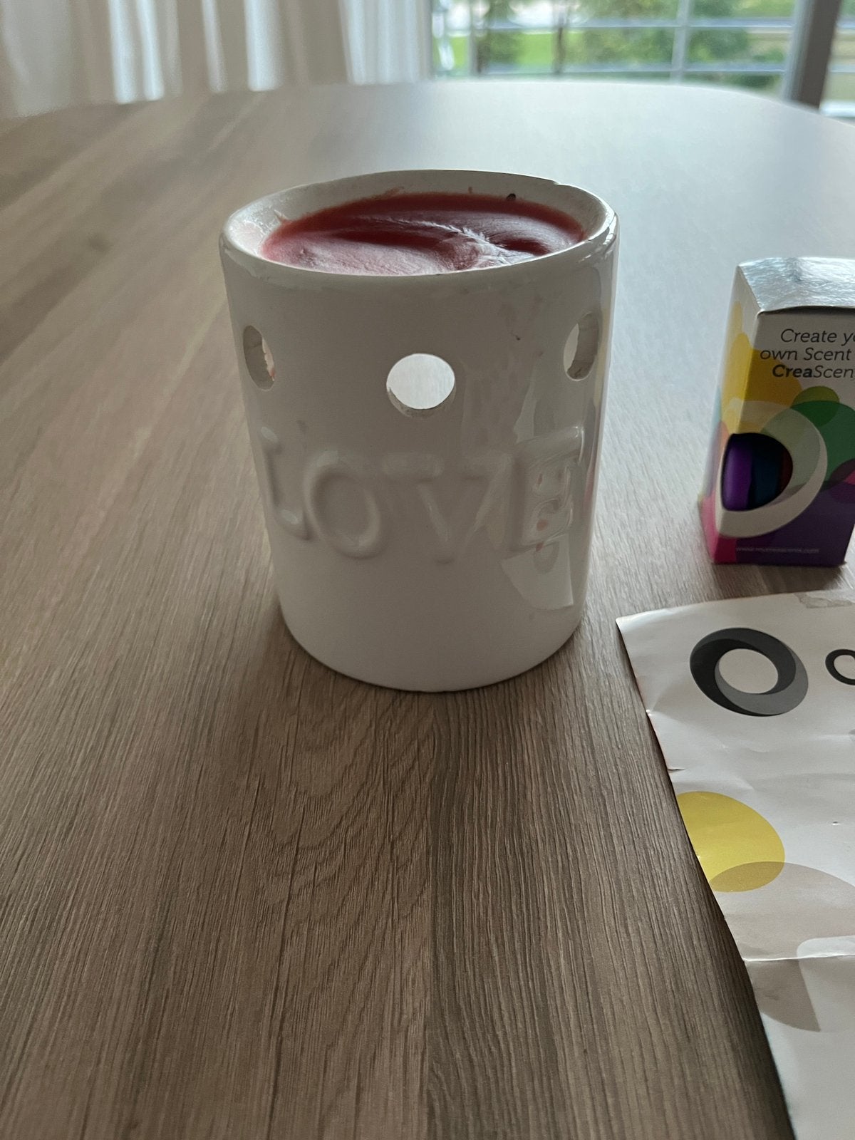 Bougie parfumée Crea Scents avec boîte supplémentaire, Enlèvement ou Envoi, Comme neuf