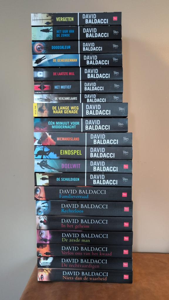 20 boeken David Baldacci, Ophalen, Zo goed als nieuw