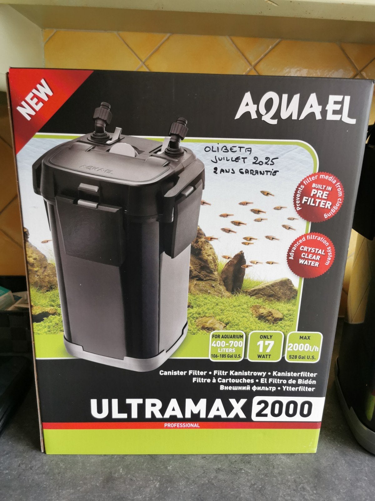 Aquael filtre externe aquarium sous garantie, Verzenden