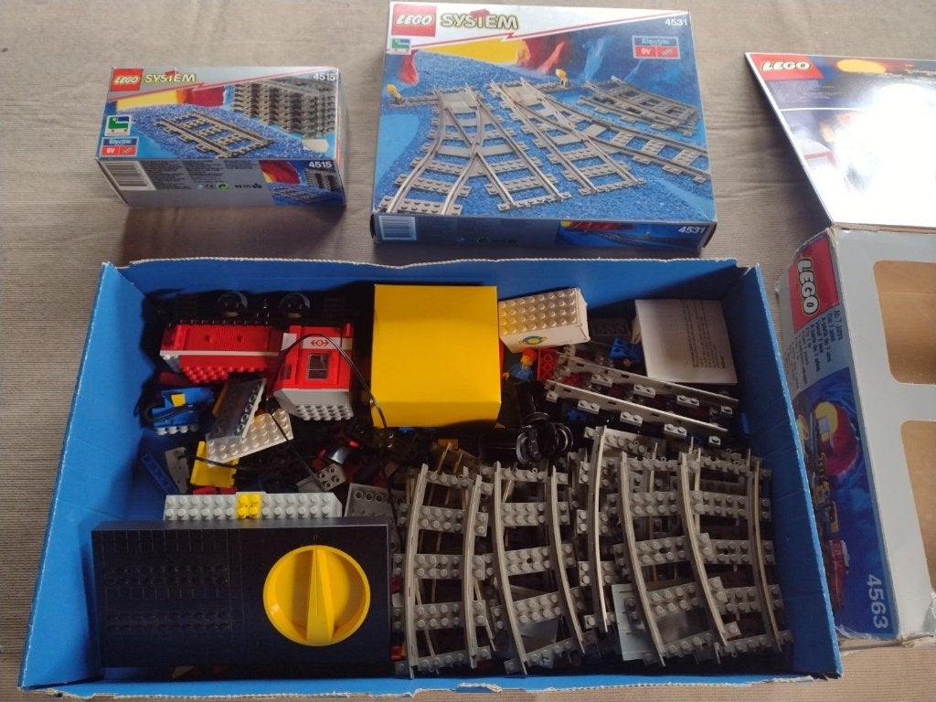 Lego trein Load N' Haul Railroad 4563 + 4539 + 4515 + 4531, Enlèvement, Lego