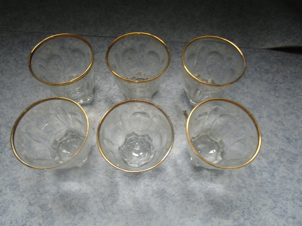 Six verres à liqueur, Enlèvement ou Envoi, Utilisé, Autres types