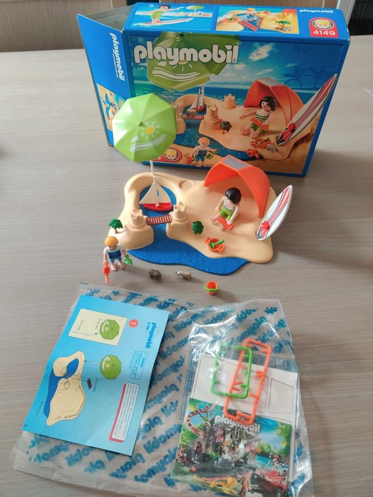Playmobil strandset 4149, Ophalen of Verzenden, Zo goed als nieuw, Complete set