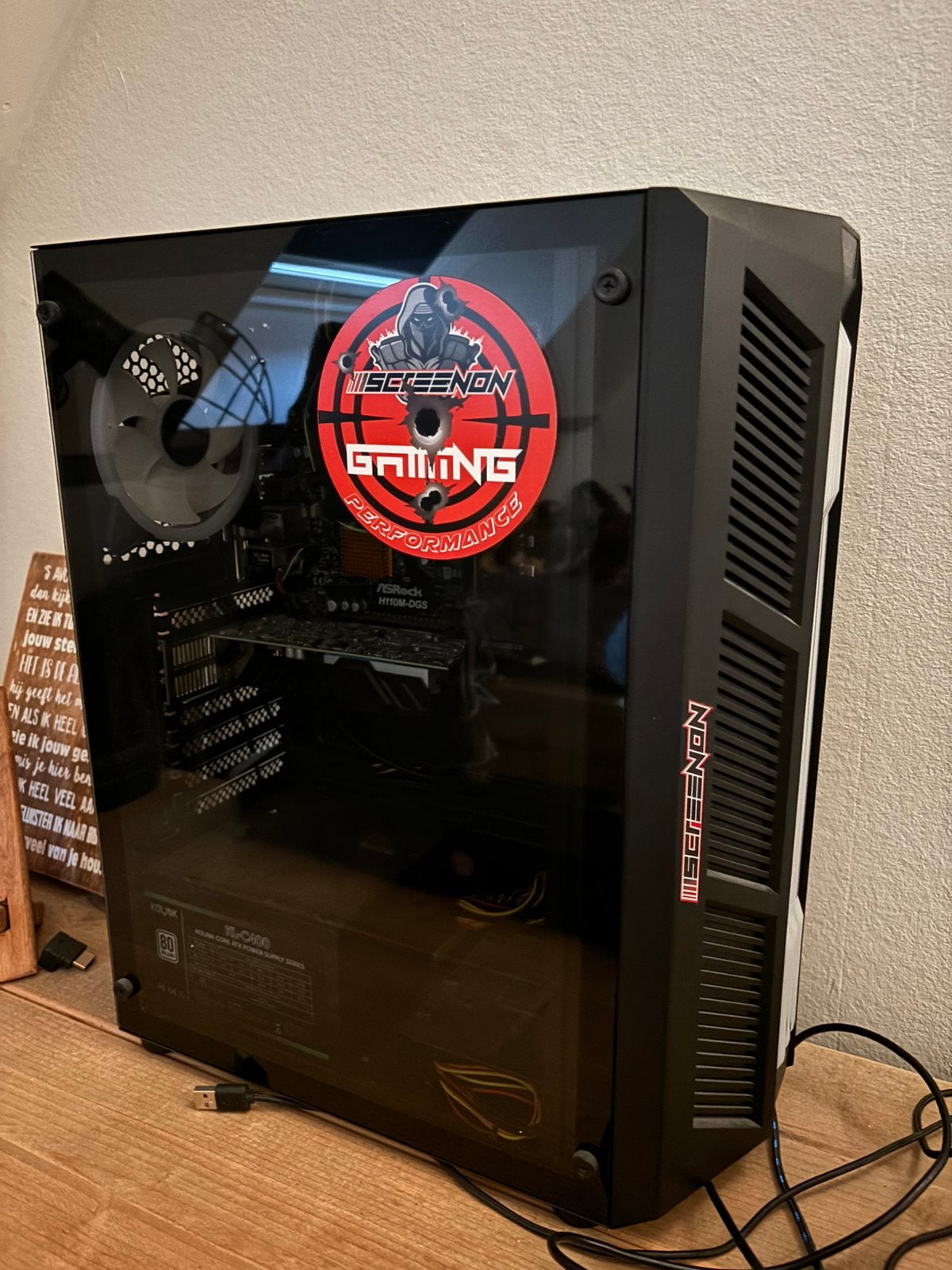 Gaming PC + accessoires, Computers en Software, Computerbehuizingen, Ophalen, Zo goed als nieuw