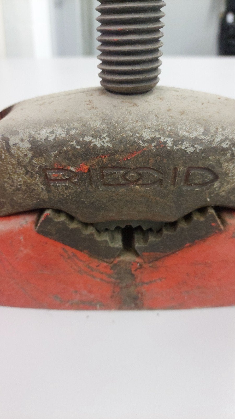 Ridgid pijpbeugel in zeer goede staat, Ophalen, Gebruikt, Bankschroef
