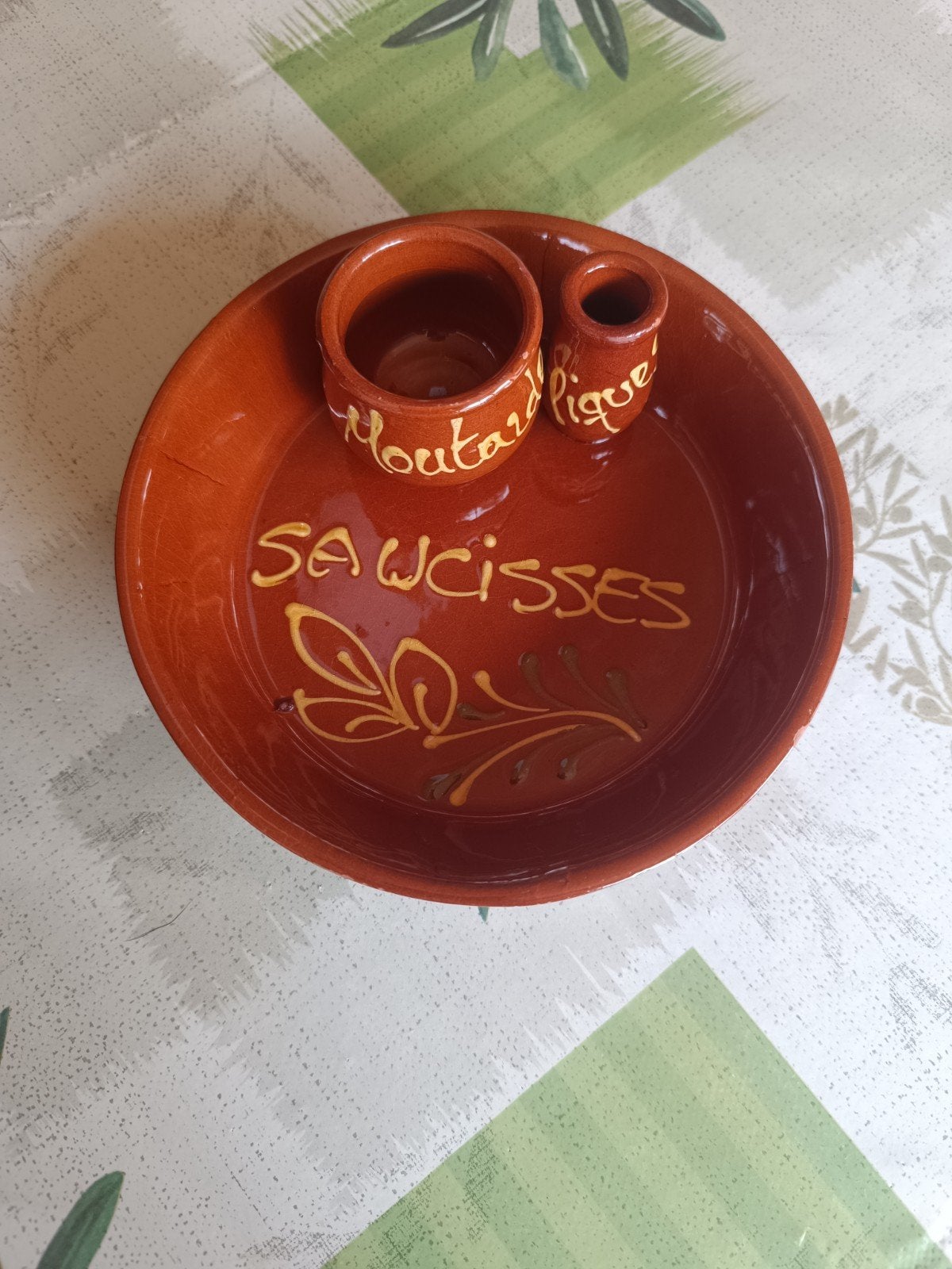 Plat apéro, Huis en Inrichting, Keuken | Servies, Ophalen, Zo goed als nieuw, Kom(men), Aardewerk