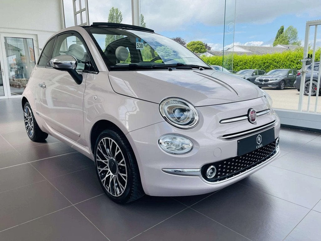 Fiat 500C 1.0i MHEV * GARANTIE + LED + CUIR + GPS *, Auto's, Fiat, 4 zetels, 88 g/km, Gebruikt, Euro 6