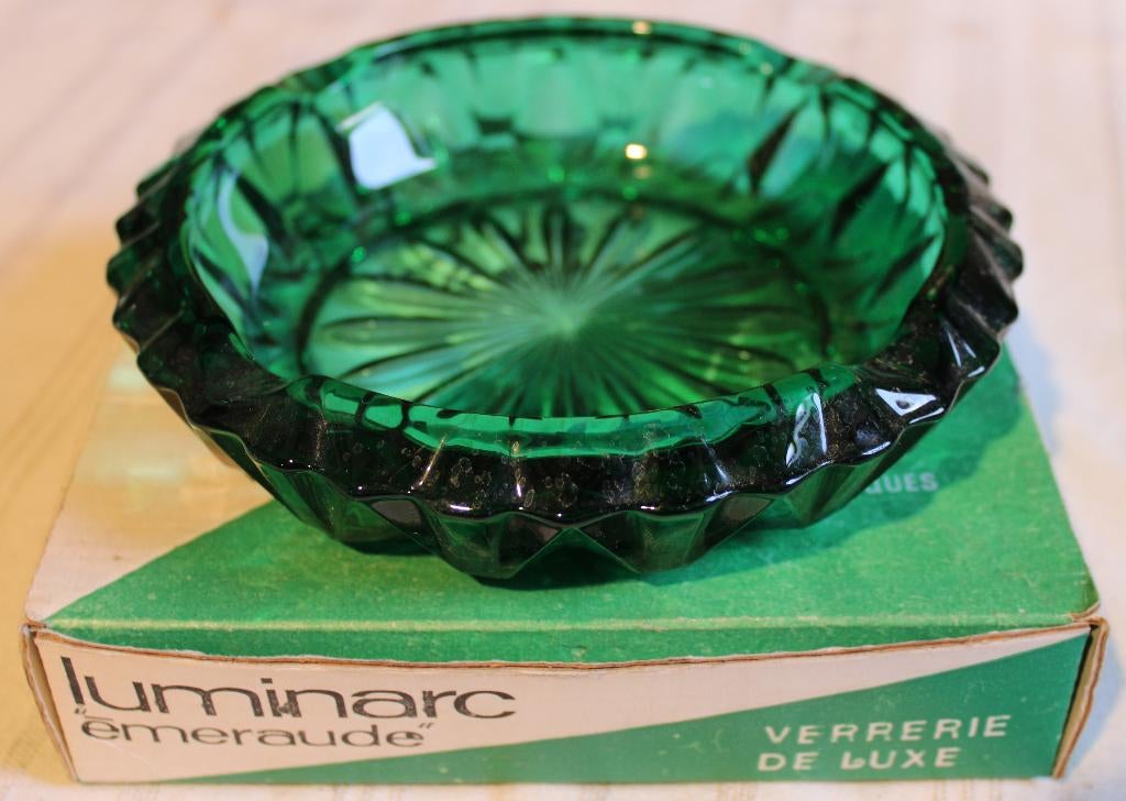 Cendrier Cristallerie D'Arques Luminarc Emeraude dia. 15 cm, Enlèvement ou Envoi, Neuf, Cendrier