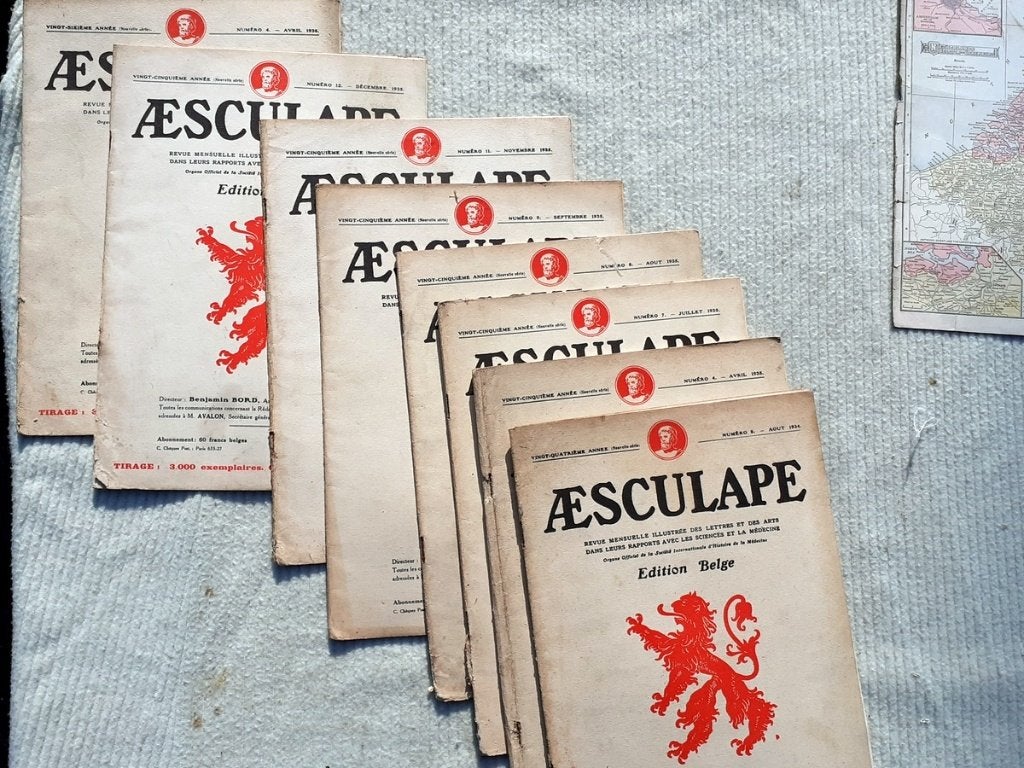 Tijdschriften Aesculape, 1934, 8 stuks, Ophalen