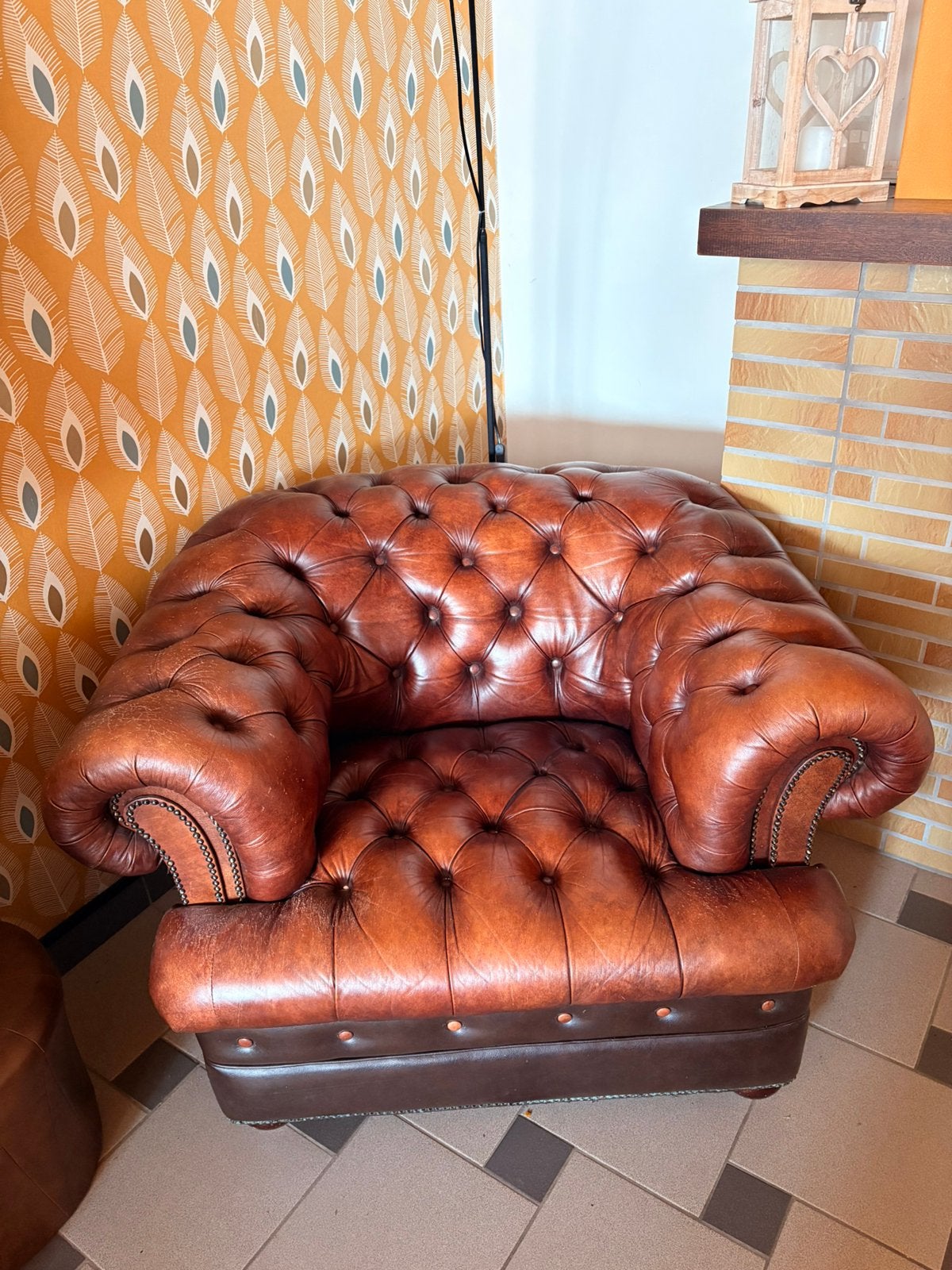 Fauteuil chesterfield, Enlèvement ou Envoi, Comme neuf