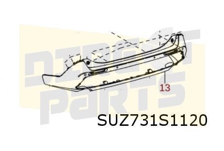 Suzuki Across (9/20-) (A5Z) achterbumper (te spuiten) Origin, Neuf, Arrière, -, -