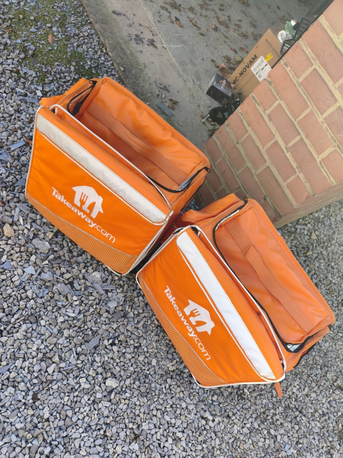 2x sac de livraison, Fietsen en Brommers, Ophalen, Gebruikt, Takeaway