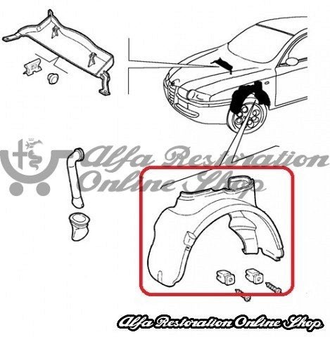 Wielkuip Alfa Romeo GT links vooraan, Ophalen, Voor, Alfa Romeo