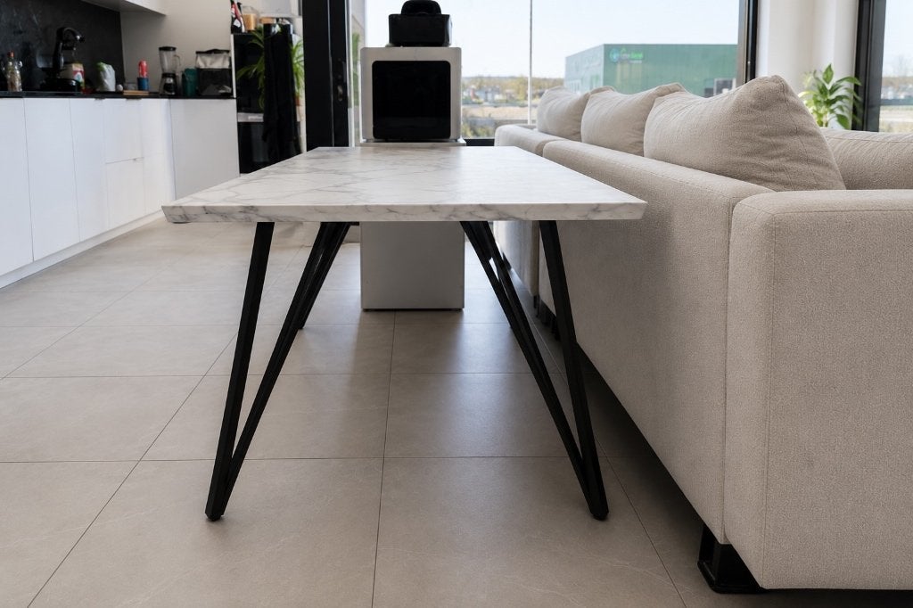 Table de salle à manger aspect marbre 150 x 80 cm, Maison & Meubles, Tables | Tables à manger, Utilisé, 100 à 150 cm, 50 à 100 cm