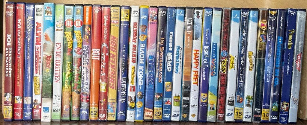 Verzameling DVD's voor kinderen en volwassenen, Alle leeftijden, Ophalen, Gebruikt, Nederlands