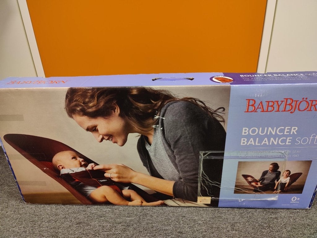 Balance Babybjörn aux couleurs joyeuses - NEUF, Autres marques, Enlèvement ou Envoi, Comme neuf, Avec ceinture(s)